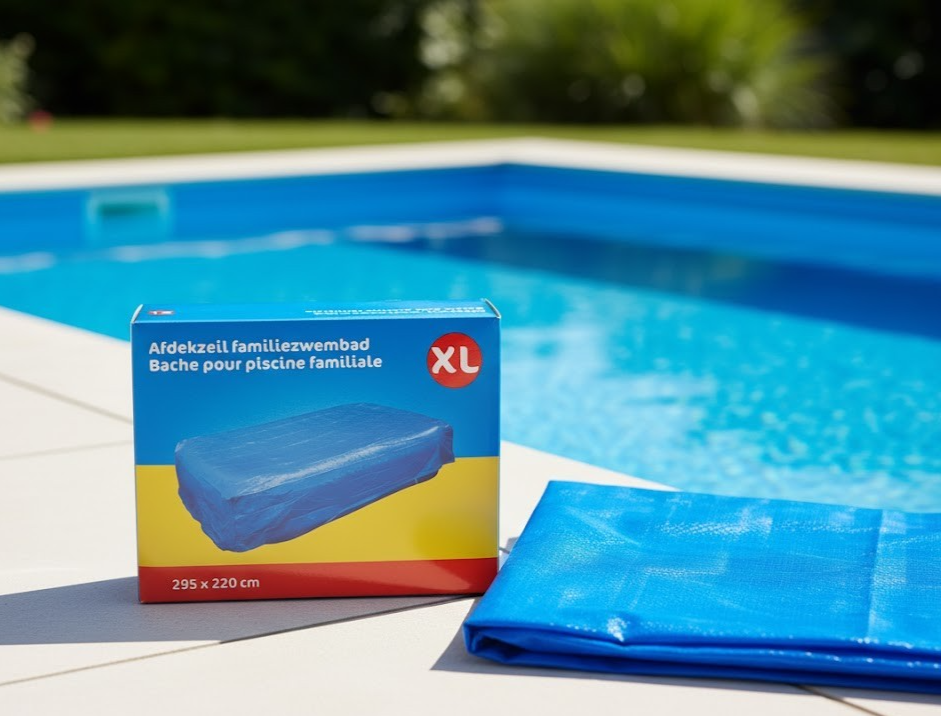 Poolabdeckung XL 295x220 cm Schwimmbad Abdeckplane Schutzplane